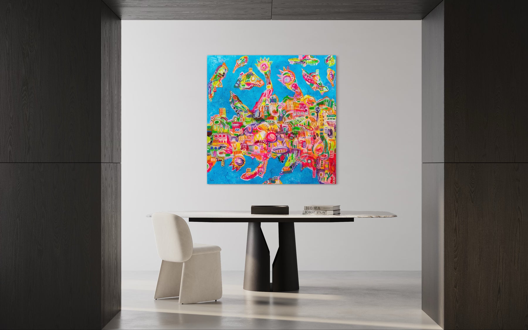 "Islas Edén" Abstract Painting