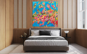 "Islas Edén" Abstract Painting